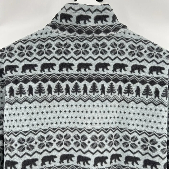 Chubbies‎ The Bear Hug Gray Fleece Pullover 1/4 Zip Nordic Men’s Size Medium - Picture 6 of 9